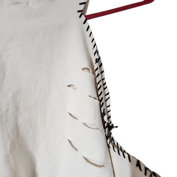 Free People X Tricia Fix Cut Out Sweatshirt. Medium - Picture 3 of 5